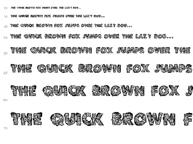 VTKS Love and Peace font waterfall